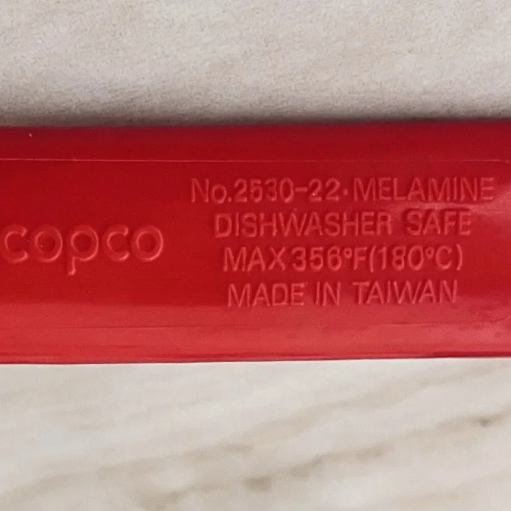 COPCO MELAMINE Utensils Serving Spoon/Fork/Strainer Long Handle Blue Red White